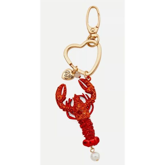 Betsey Johnson Lobster Key Chain Bag Charm NIB - Picture 1 of 4